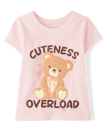 Toddler Girls Cuteness Overload Graphic Tee