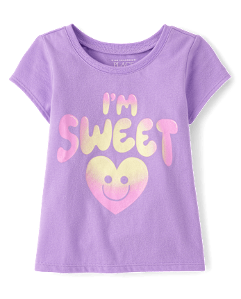 Toddler Girls Sweet Heart Graphic Tee