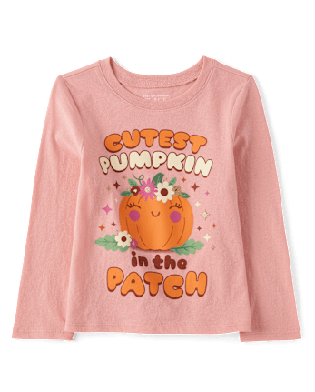 Baby And Toddler Girls Cutest Pumpkin Patch Graphic Tee