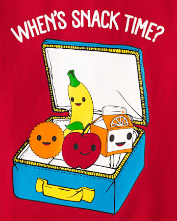 Toddler Boys Snack Time Graphic Tee