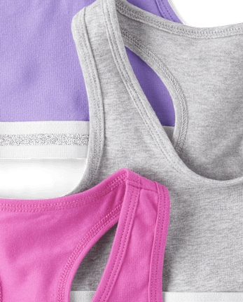 Girls Racerback Bralette 3-Pack
