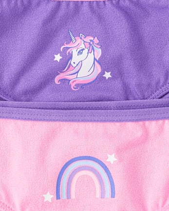 Lot de 7 slips licornes pour petites filles