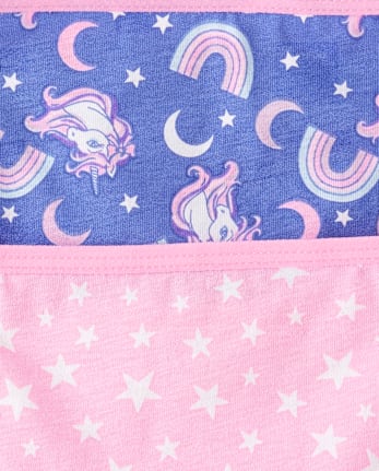 Lot de 7 slips licornes pour petites filles