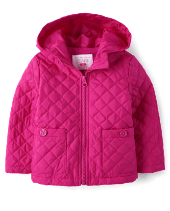 Toddler Girls Quilted Barn Jacket