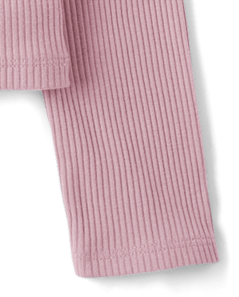 Girls Ribbed Off Shoulder Top