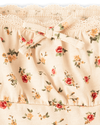 Girls Floral Babydoll Top