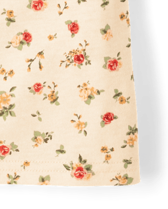 Haut babydoll fleuri pour fille