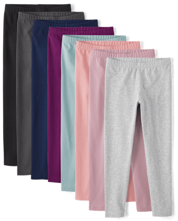 Girls Leggings 8-Pack