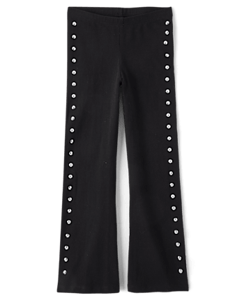 Leggings évasés cloutés pour filles
