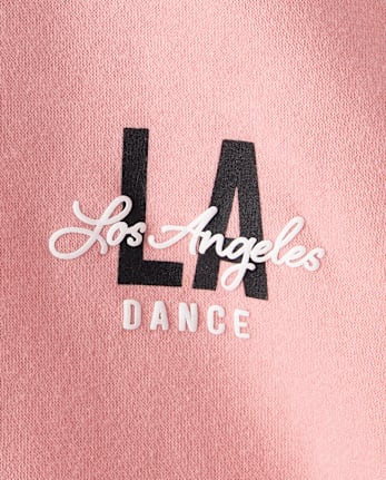 Sweat à capuche en polaire premium graphique pour fille