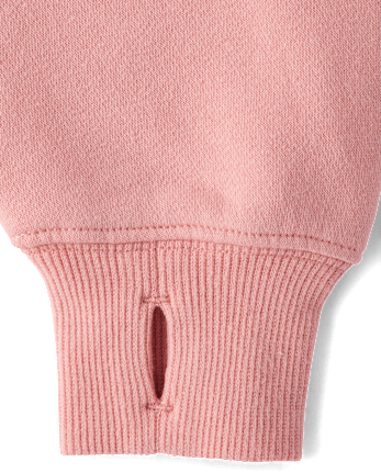 Sweat à capuche en polaire premium graphique pour fille