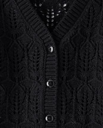 Girls Pointelle Cardigan