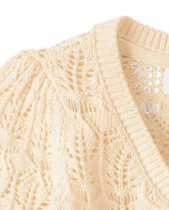 Cardigan en pointelle pour fille