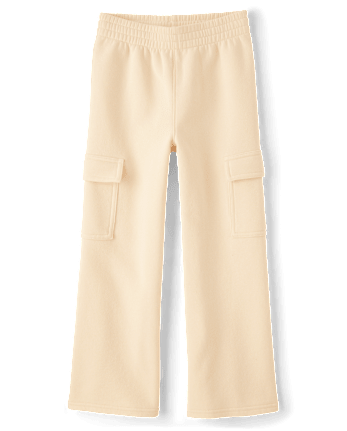Pantalon cargo large en polaire de qualité supérieure pour fille