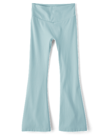 Girls High Rise Flare Leggings