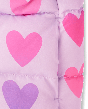 Toddler Girls Print Puffer Jacket