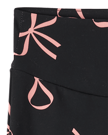 Leggings évasés taille haute imprimés pour filles