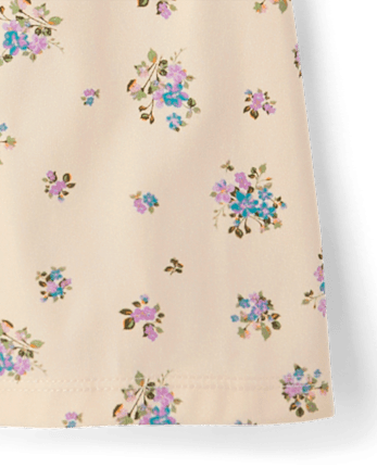Girls Print High Rise Flare Leggings