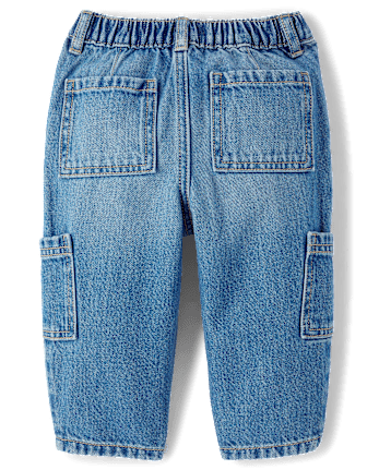 Toddler Girls Utility Barrel Jeans
