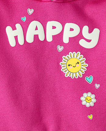 Ensemble 2 pièces en polaire graphique pour petite fille