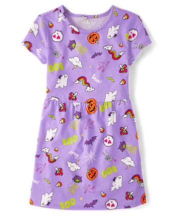 Girls Halloween Everyday Dress