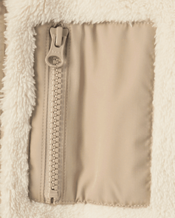 Veste zippée en sherpa épais pour enfant