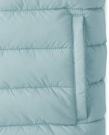 Girls Cozy Tech Microfleece Lined Puffer Jacket