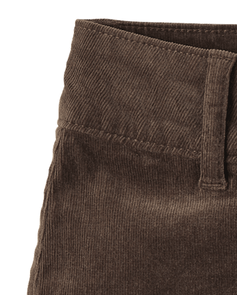 Girls Pleated Corduroy Skort