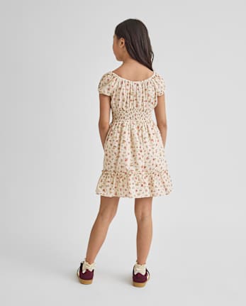 Girls Floral Corset Dress