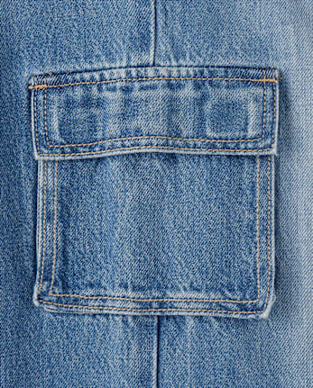 Girls Baggy Cargo Jeans