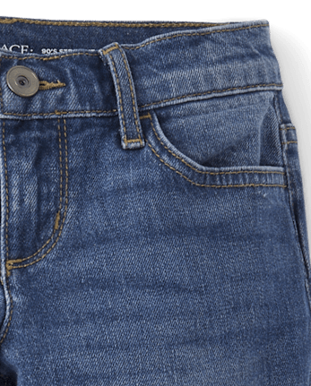 Jeans droits déchirés pour filles