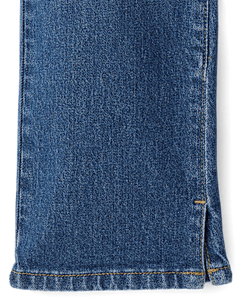 Jeans droits déchirés pour filles