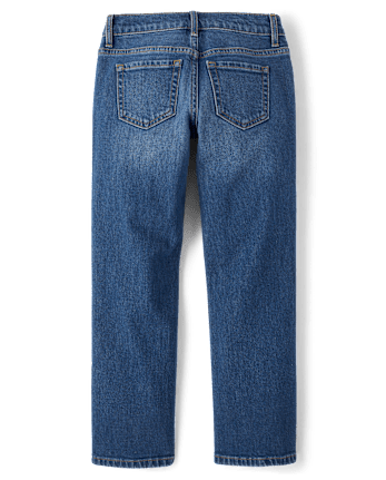 Jeans droits déchirés pour filles