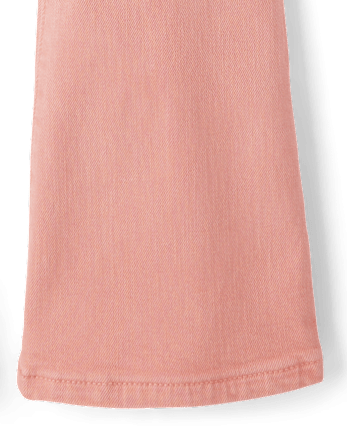 Girls Garment Dyed High Rise Flare Jeans