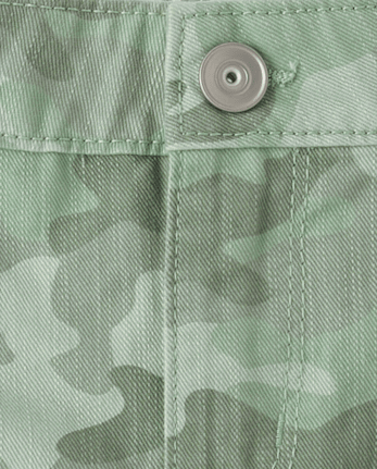 Girls Camo Cargo Skirt