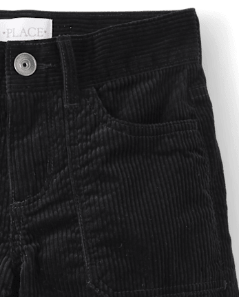 Girls Corduroy Baggy Cargo Pants