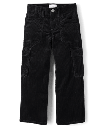 Kids Corduroy Baggy Cargo Pants