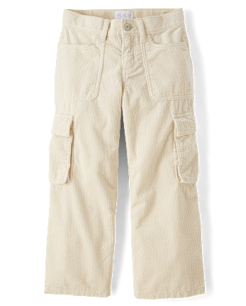 Kids Corduroy Baggy Cargo Pants