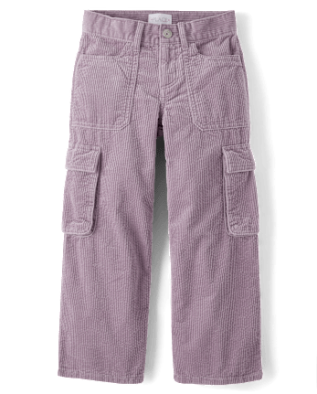 Kids Corduroy Baggy Cargo Pants
