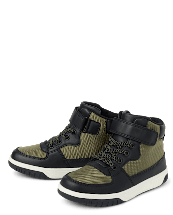 Boys Colorblock High Top Sneakers