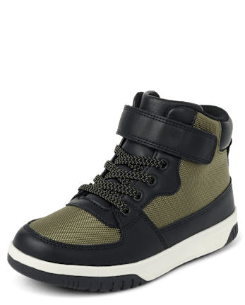Boys Colorblock High Top Sneakers