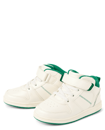 Toddler Boys Contrast Cuff Mid Top Sneakers