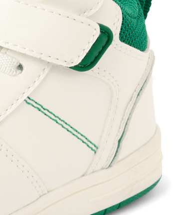 Toddler Contrast Cuff Mid Top Sneakers