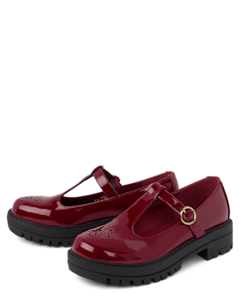 Girls T-Strap Platform Mary Jane Shoes