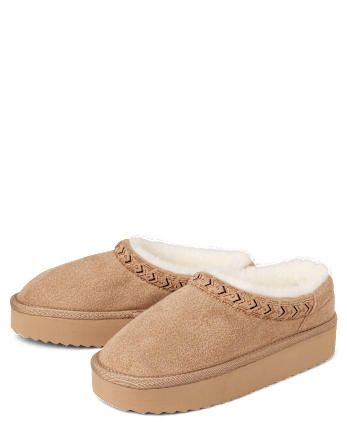 Chaussures à plateforme brodées Teddy Slip Ons pour filles