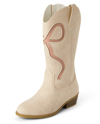 Girls Bow Tall Cowgirl Boots