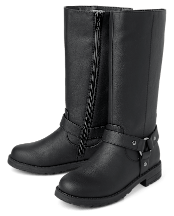 Girls Tall Moto Boots