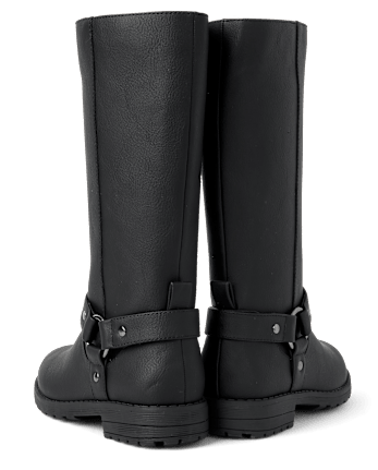 Girls Tall Moto Boots