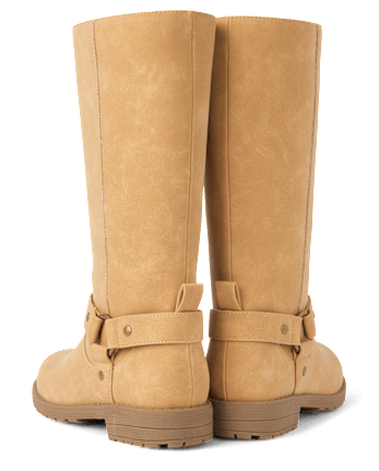 Girls Tall Moto Boots