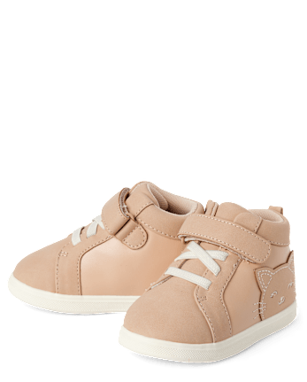 Baby And Toddler Girls First Steps Cat Sneakers
